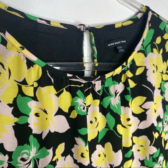 NWT Who What Wear Electric Floral tunic tiered - Picture 6 of 12